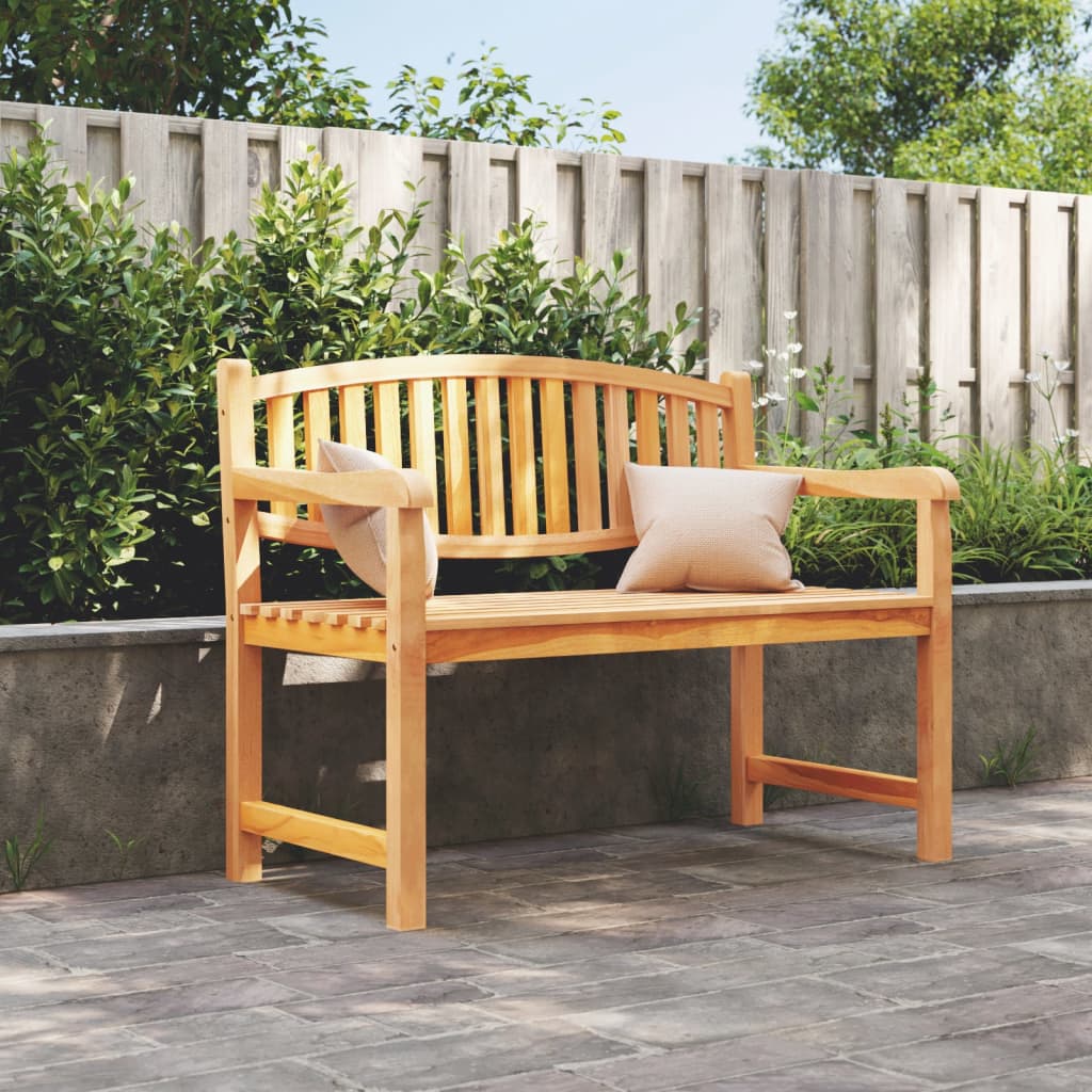 vidaXL Gartenbank 114x59x87 cm Massivholz Teak