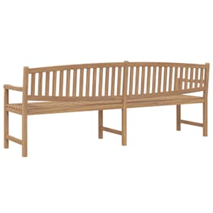 Zahradní lavice 228 x 59,5 x 90 cm masivní teakové dřevo - obrázek 5