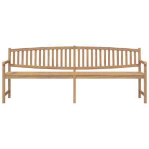vidaXL Garden Bench 228x59.5x90 cm Solid Teak Wood