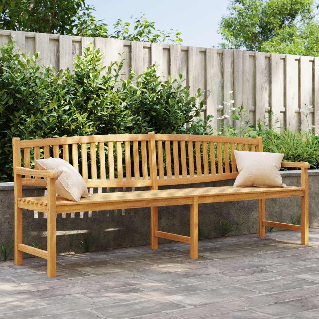 vidaXL Gartenbank 228x59,5x90 cm Massivholz Teak