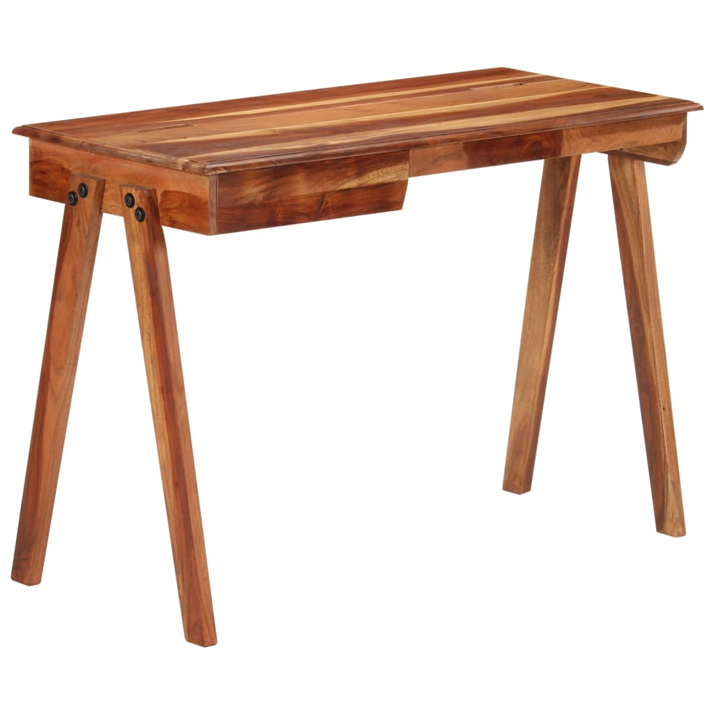 Psací stůl se zásuvkami 110 x 50 x 77 cm masivní akáciové dřevo