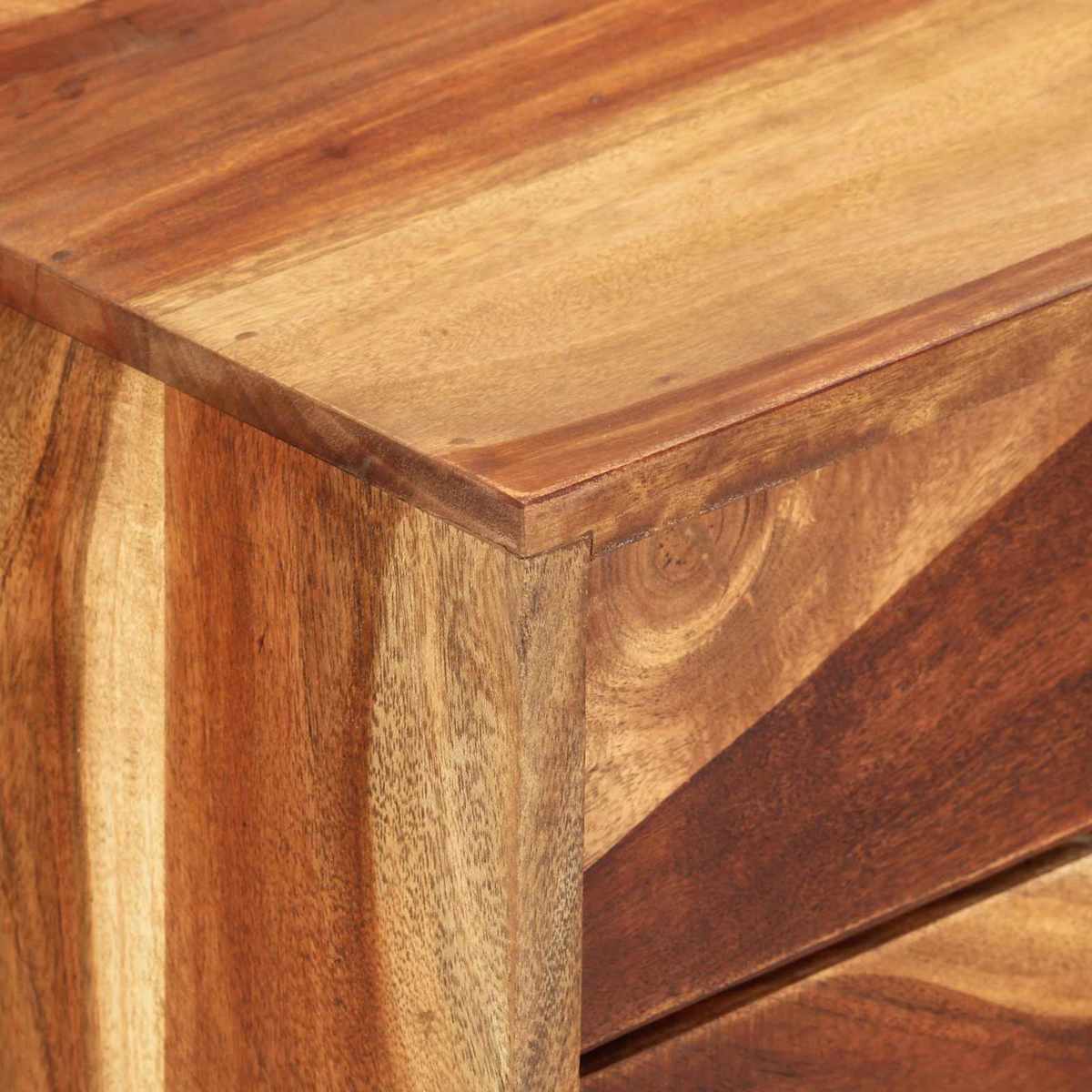 Sideboard HonningBrun 160 x 30 x 80 cm Massivt Akacietræ - Billede 10
