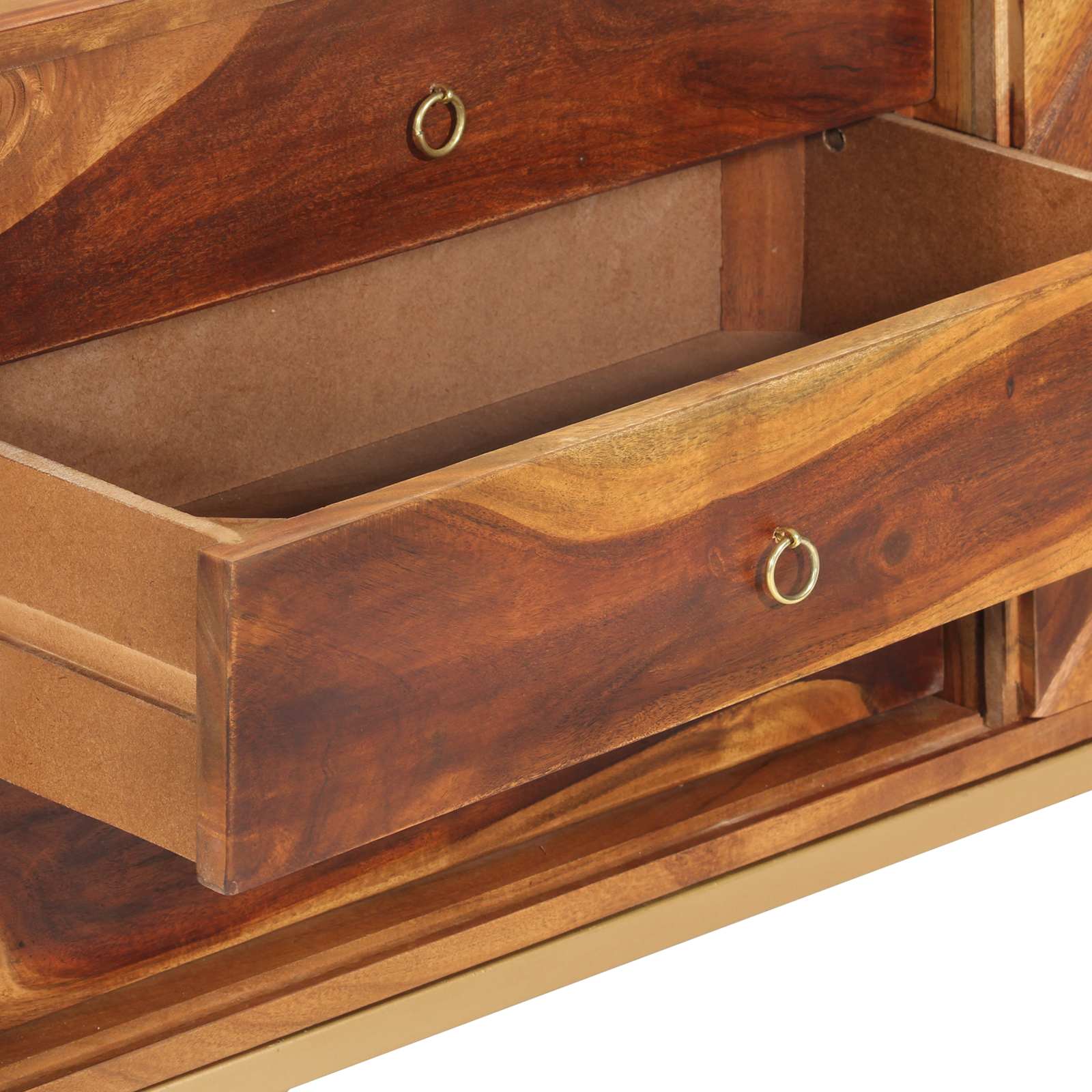 Strani šal Medeno Rjava 160 x 30 x 80 cm Masiven les akacije