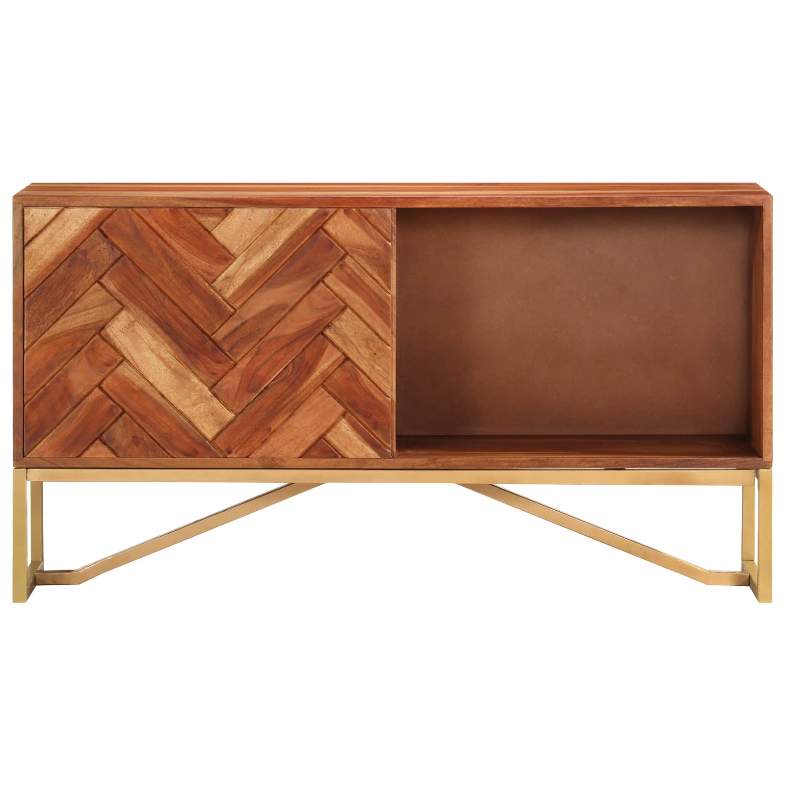 vidaXL Sideboard Honigbraun 160 x 30 x 80 cm Massivholz Akazie – Bild 8