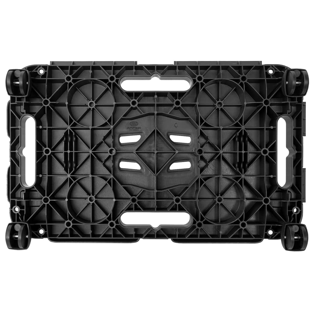 fekete polipropilén szállítókocsi 200 kg