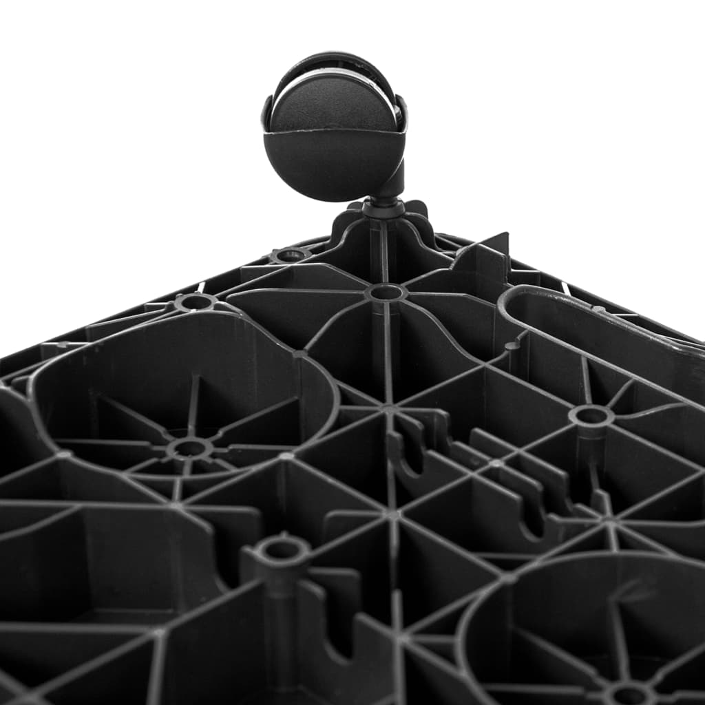 fekete polipropilén szállítókocsi 200 kg