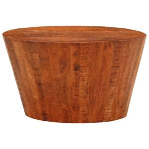 Konferenční stolek Ø 52x30 cm masivní hrubé mangovníkové dřevo - obrázek 2