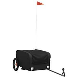 vidaXL jalgratta haagis, must, 30 kg, raud
