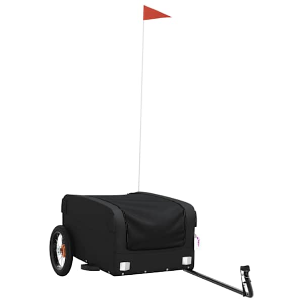 vidaXL jalgratta haagis, must, 30 kg, raud