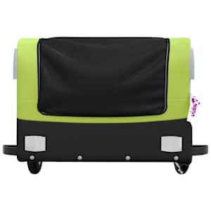Vozík za kolo černý a zelený 30 kg železo - obrázek 6