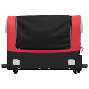 Vozík za kolo černý a červený 45 kg železo - obrázek 6