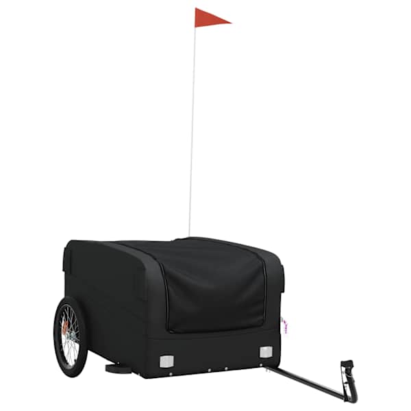 vidaXL jalgratta haagis, must, 45 kg, raud