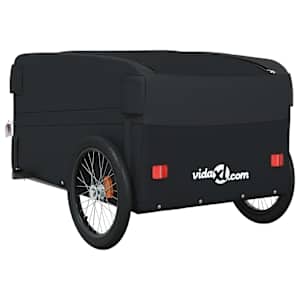 Vozík za kolo černý 45 kg železo - obrázek 8