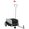 vidaXL jalgratta haagis, must ja hall, 30 kg, raud