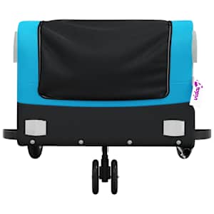 Vozík za kolo černý a modrý 30 kg železo - obrázek 6