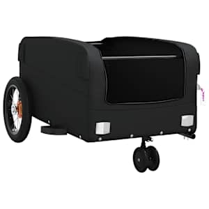 Vozík za kolo černý 30 kg železo - obrázek 5