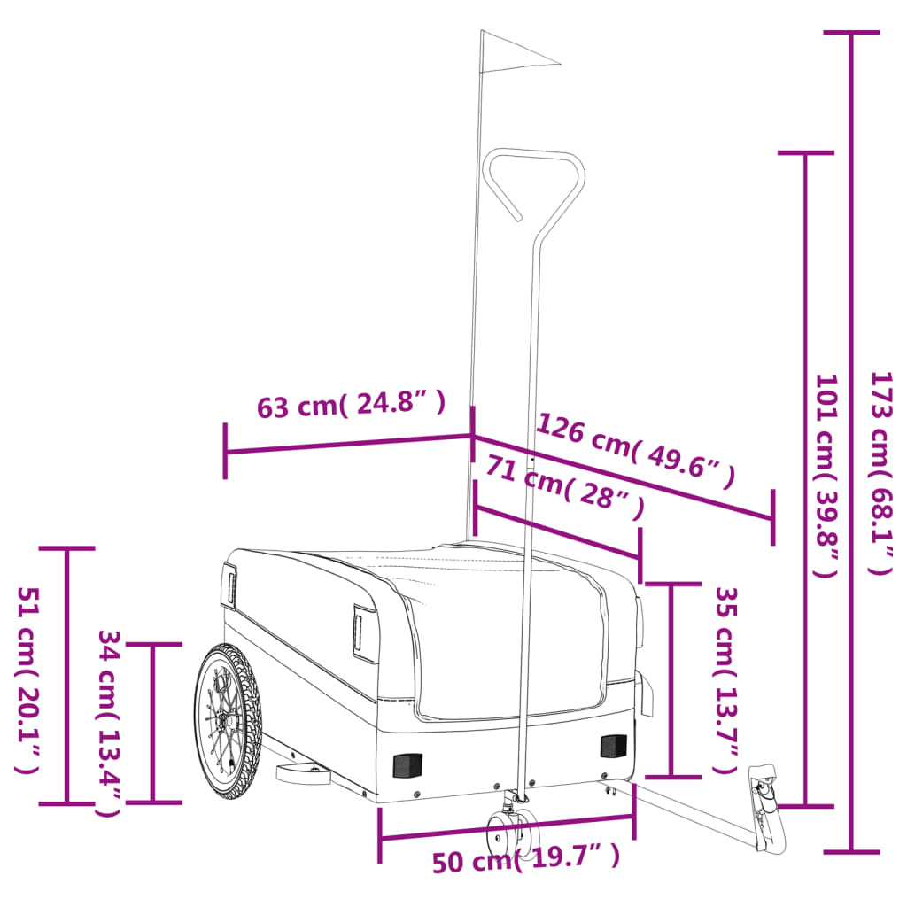 Велосипед прицеп, 45 кг, черный и серый, железо