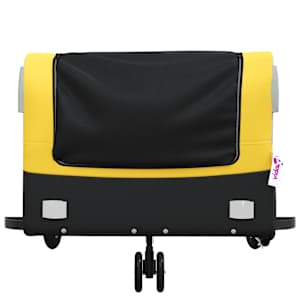 Vozík za kolo černý a žlutý 45 kg železo - obrázek 6