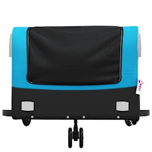 Vozík za kolo černý a modrý 45 kg železo - obrázek 6