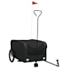 vidaXL jalgratta haagis, must, 45 kg, raud