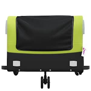 Vozík za kolo černý a zelený 45 kg železo - obrázek 6