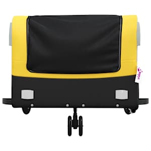 Vozík za kolo černý a žlutý 45 kg železo - obrázek 6