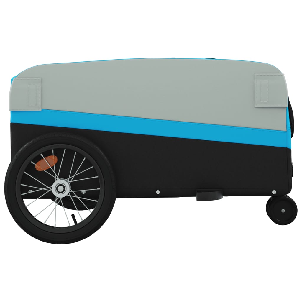  Vozík za bicykel, čierno modrý 45 kg, železo