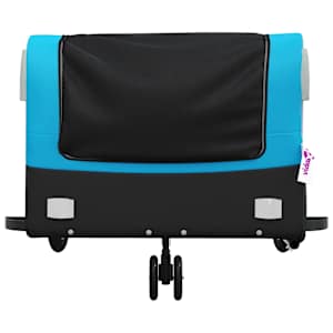 Vozík za kolo černý a modrý 45 kg železo - obrázek 6