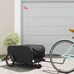 Kolesarska prikolica črna 45 kg železo