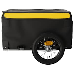 Vozík za kolo černý a žlutý 30 kg železo - obrázek 7