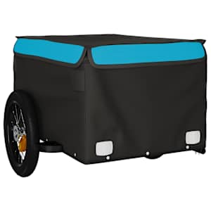 Vozík za kolo černý a modrý 30 kg železo - obrázek 4