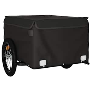 Vozík za kolo černý 45 kg železo - obrázek 3