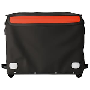 Vozík za kolo černý a oranžový 45 kg železo - obrázek 5