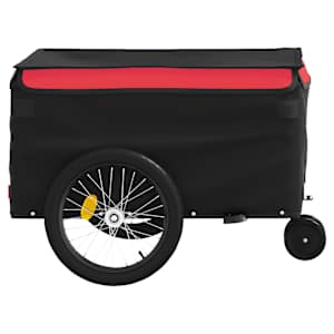 Vozík za kolo černý a červený 30 kg železo - obrázek 7