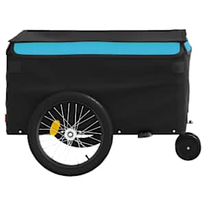 Vozík za kolo černý a modrý 30 kg železo - obrázek 7