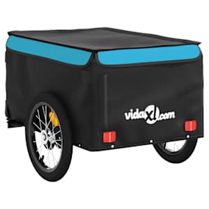 Vozík za kolo černý a modrý 45 kg železo - obrázek 7