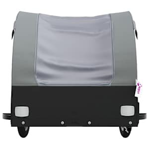 Vozík za kolo černý a šedý 30 kg železo - obrázek 6