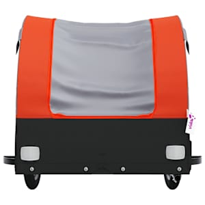Vozík za kolo černý a oranžový 45 kg železo - obrázek 6