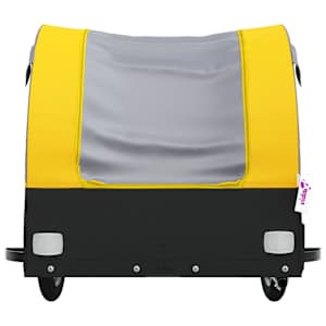 Vozík za kolo černý a žlutý 45 kg železo - obrázek 6