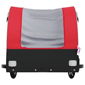 Vozík za kolo černý a červený 45 kg železo - obrázek 6