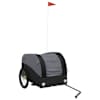 vidaXL jalgratta haagis, must, 45 kg, raud
