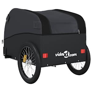 Vozík za kolo černý 45 kg železo - obrázek 8