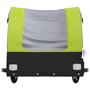 Vozík za kolo černý a zelený 45 kg železo - obrázek 6