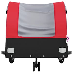 Vozík za kolo černý a červený 30 kg železo - obrázek 6