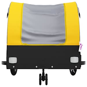 Vozík za kolo černý a žlutý 30 kg železo - obrázek 6