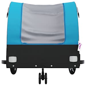 Vozík za kolo černý a modrý 30 kg železo - obrázek 6