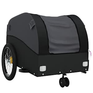 Vozík za kolo černý 30 kg železo - obrázek 4