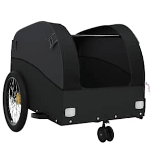 Vozík za kolo černý 30 kg železo - obrázek 5