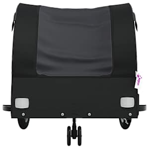 Vozík za kolo černý 30 kg železo - obrázek 6