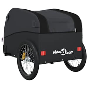 Vozík za kolo černý 30 kg železo - obrázek 8